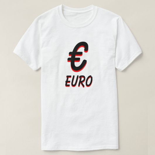 Euro weiß T-Shirt (Design vorne)