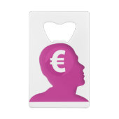 Euro-Zeichen Geldbeutel Flaschenöffner (Rückseite)