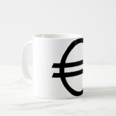 Euro-Zeichen Kaffeetasse (Vorderseite Links)