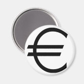 Euro-Zeichen Magnet (Vorderseite/Rückseite)