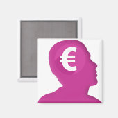Euro-Zeichen Magnet (Vorderseite/Rückseite)