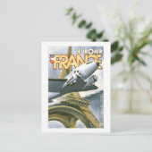 Euroair France Postkarte (Stehend Vorderseite)