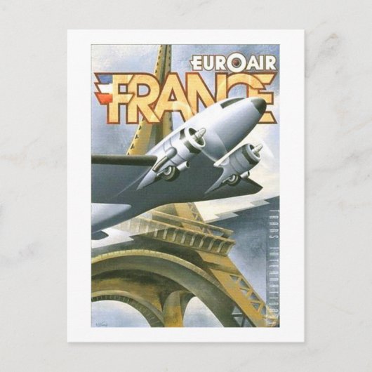 Euroair France Postkarte (Vorderseite)