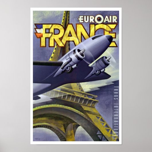 Euroair ~ Frankreich Poster (Vorne)