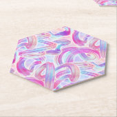 eurobeat holorave - pink and blue : untersetzer (angewinkelt)