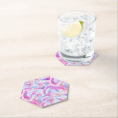 eurobeat holorave - pink and blue : untersetzer (Vor Ort)