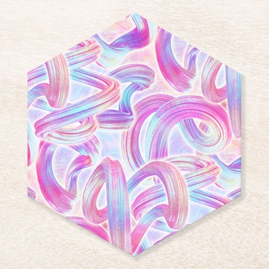 eurobeat holorave - pink and blue : untersetzer (Vorderseite)