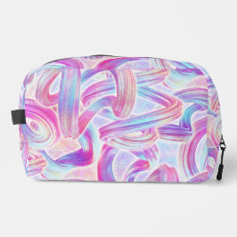 eurobeat holorave - pink und blau: Beutelwasche Waschbeutel