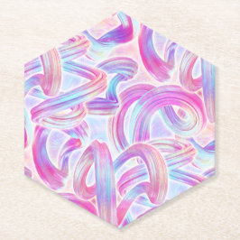 Eurobeat Holorave - Pink und Blau : Untersetzer