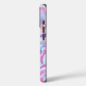 eurobeat holorave - rosa und blau: Case-Mate iPhone hülle (Rückseite / Links)