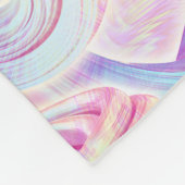 eurobeat holorave - rosa und blau: fleecedecke (Ecke)