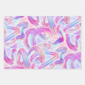 eurobeat holorave - rosa und blau: geschenkpapier set (Vorderseite 3)