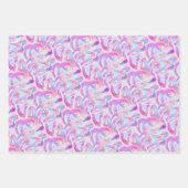 eurobeat holorave - rosa und blau: geschenkpapier set (Vorderseite 2)