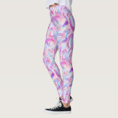 eurobeat holorave - rosa und blau: leggings (Links)