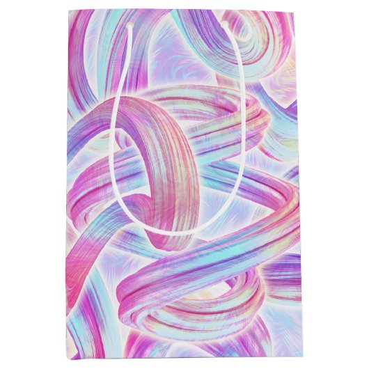 eurobeat holorave - rosa und blau: mittlere geschenktüte (Vorderseite)