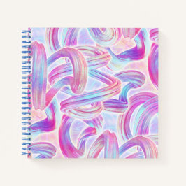 eurobeat holorave - rosa und blau: notizblock