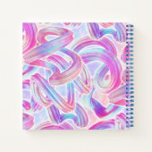eurobeat holorave - rosa und blau: notizblock (Rückseite)