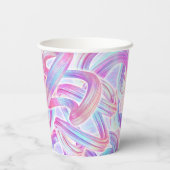 eurobeat holorave - rosa und blau: pappbecher (Rückseite)