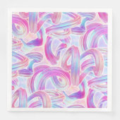 eurobeat holorave - rosa und blau: serviette (Vorderseite)