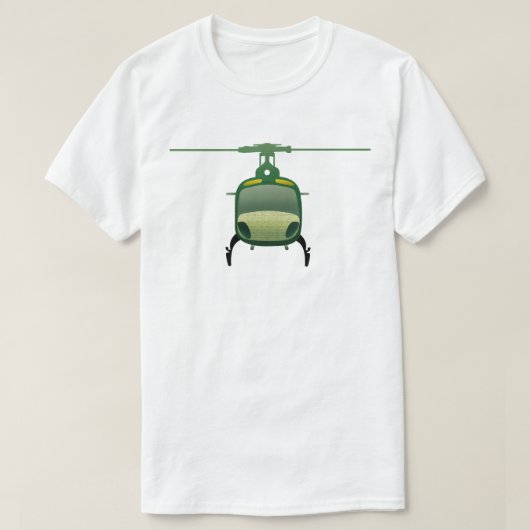 Eurocopter AS350 Helikopter Kunstillustrierung T-Shirt (Design vorne)