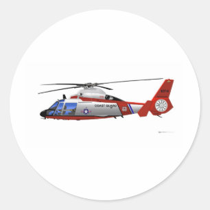 Eurocopter HH-65C Delphin Runder Aufkleber