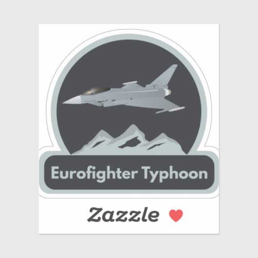 Eurofighter Typhoon Jet Fighter Aufkleber (Blatt)