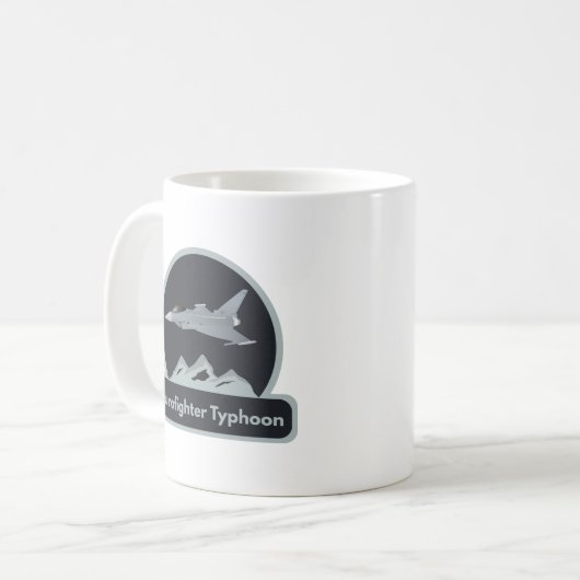 Eurofighter Typhoon Jet Fighter Kaffeetasse (Vorderseite Links)