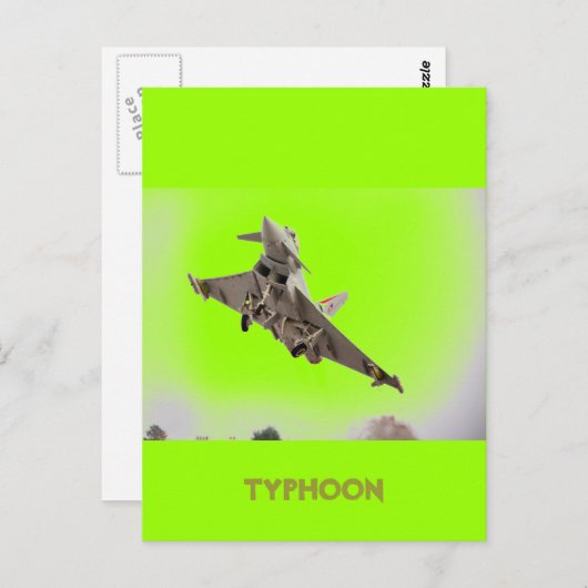 EUROFIGHTER TYPHOON POSTKARTE (Vorne/Hinten)