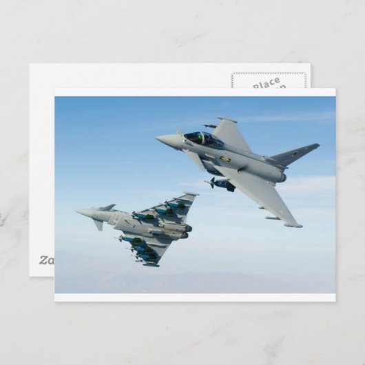 EUROFIGHTERS POSTKARTE (Vorne/Hinten)