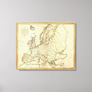 Europa 12 leinwanddruck