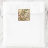 Europa 12 quadratischer aufkleber (Tasche)