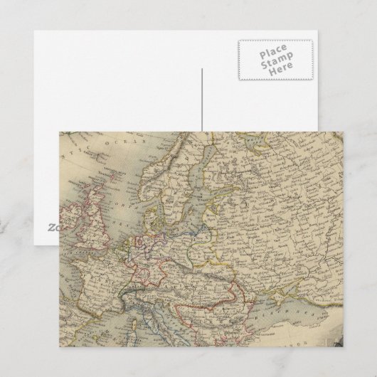 Europa 15 postkarte (Vorne/Hinten)