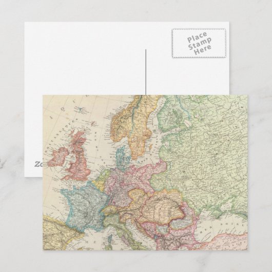 Europa 16 postkarte (Vorne/Hinten)
