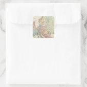 Europa 16 quadratischer aufkleber (Tasche)