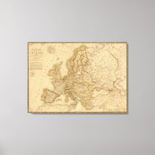 Europa 1789 leinwanddruck