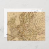 Europa 1789 postkarte (Vorne/Hinten)