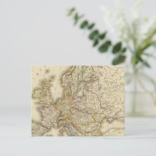 Europa 1789 postkarte (Stehend Vorderseite)