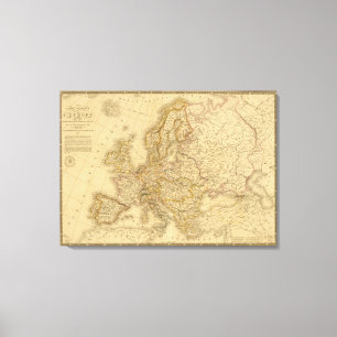 Europa 1813 leinwanddruck