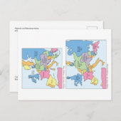 Europa 1914 Postkarte (Vorne/Hinten)