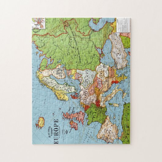 Europa 1923 puzzle (Vertikal)