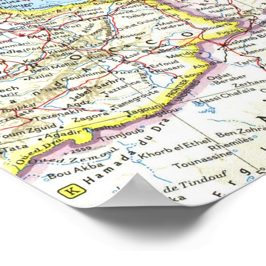 " Europa: 1962 Detaillierte MAP ... Poster (Ecke)