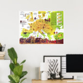 " Europa: 1977 - Die Kelten Geschichtskarte ...  Poster (Heimbüro)