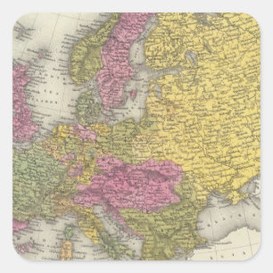 Europa 29 quadratischer aufkleber