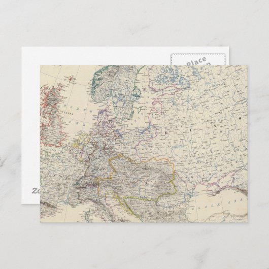 Europa 2 postkarte (Vorne/Hinten)