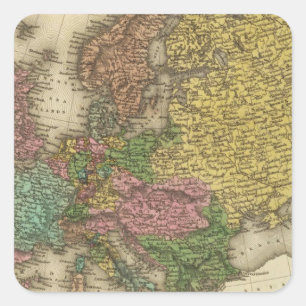 Europa 32 quadratischer aufkleber