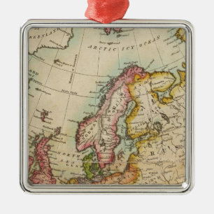 Europa 3 silbernes ornament