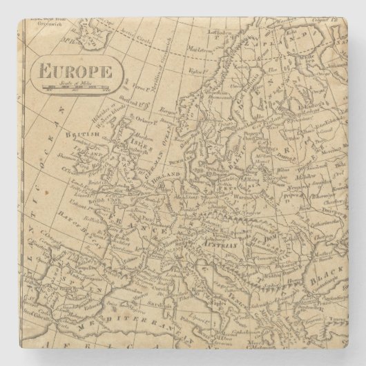 Europa 4 2 steinuntersetzer (Vorderseite)