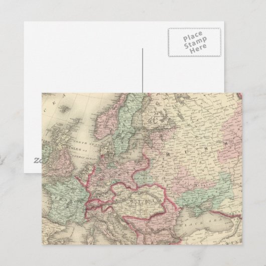 Europa 5 postkarte (Vorne/Hinten)