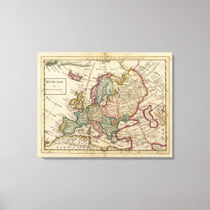 Europa 6 leinwanddruck