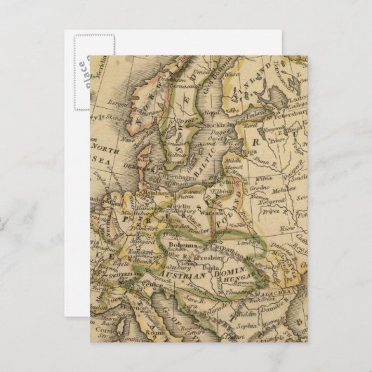 Europa 6 postkarte (Vorne/Hinten)